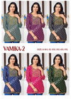 Vamika 2 By Sangeet Rayon Gold Print Embroidery Online Short Top Wholesale 